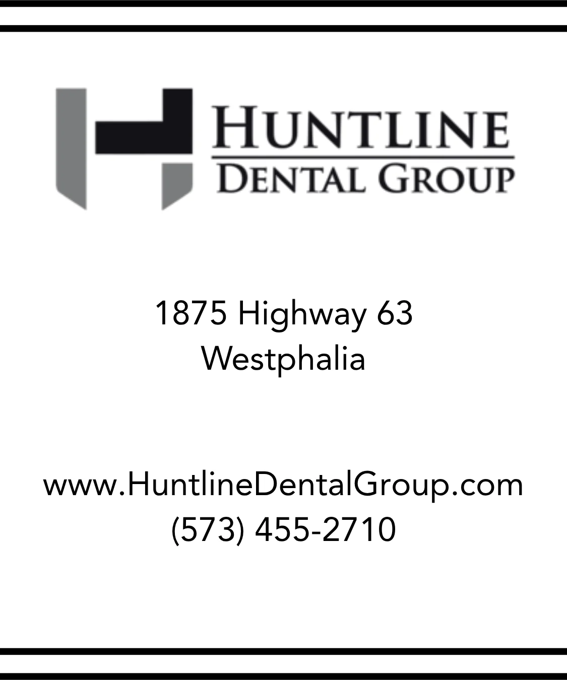 Huntline Dental Group supporting Trump Day Dinner with a program book ad